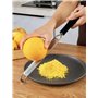 IPEA Râpe à Fromage Plate et Longue en Acier Inoxydable - 42 cm - Râpe à Cuisine avec Poignée Ergonomique pour Râper le Fromage,