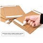IPEA Boîtes en Carton Plates pour expédition - Fermeture avec Bandes Adhésives - 10 pièces - 24 x 16,5 x 4,5 cm - Fabriquées en 