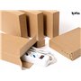 IPEA Boîtes en Carton Plates pour expédition - Fermeture avec Bandes Adhésives - 10 pièces - 24 x 16,5 x 4,5 cm - Fabriquées en 