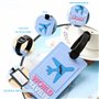 IPEA Étiquettes à Bagages, – 2 unités – Étiquettes pour Valises de Voyage avec Nom – Plaques Classiques en Plastique Antichoc Ha