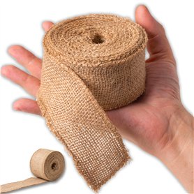 IPEA 2x Rouleaux Rubans Jute de 50 mm pour Décoration
