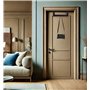 IPEA Cintre mural en métal noir avec 4 crochets – Design élégant – Cintre de vêtements muraux pour maison, chambre, cuisine, sal