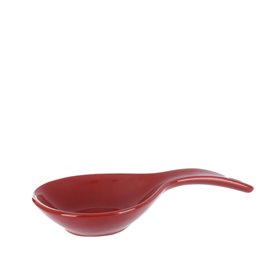 KASANOVA Repose-cuillère Floral Rouge Céramique Stoneware