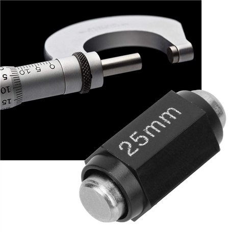 Barre d'étalonnage en acier inoxydable Standard Caliper Caliper Block Barre de tige extérieure Micromètre pour comparer les jaug