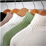 JJzex Pull en Cachemire pour Femme à col roulé et Manches Longues - Idéal pour l’Automne et l’Hiver, Kaki, L