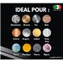 Lux Metal - Kit 4 Disques de Polissage de 200 mm et 4 Pâtes Abrasives de 350 gr - Parfaits pour polir des métaux tels que l'alum