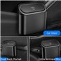 Poubelle de Voiture pour Audi A1 (GB) 2018-2023, Étanche Portable Poubelle avec Couvercle Multifonctionnelle Accessoires
