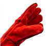 ISSALINE Gants de soudage de cuisine résistants à la chaleur, gants professionnels en cuir résistants à haute température, acces