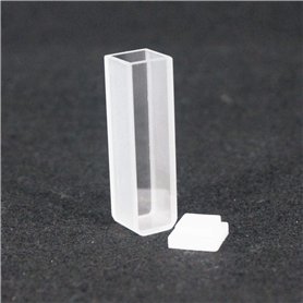 JGS1 Lot de 2 cuvettes en quartz avec couvercle pour spectrophotomètres Longueur 10 mm