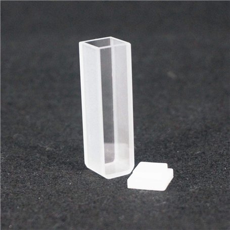 JGS1 Lot de 2 cuvettes en quartz avec couvercle pour spectrophotomètres Longueur 10 mm