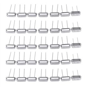 mdtep 350pcs oscillateur de Cristal kit électronique kit céramique Quartz Cristal Dip 7 Types de 50 pcs 32.768 4 8 12 16 20 25 M