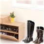Supports de Bottes, Boot Shaper, Shaper de Bottes, 6PCS 12Pouces avec un Chiffon de Nettoyage de Chaussures Insert de Forme de B