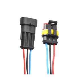 SPAKAMTZTK 10 x Ensemble de 3 Broches Voiture imperméable électrique Connecteur Automatique mâle Connecteur Femelle Prise Faisce