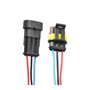 SPAKAMTZTK 10 x Ensemble de 3 Broches Voiture imperméable électrique Connecteur Automatique mâle Connecteur Femelle Prise Faisce