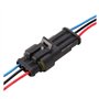 SPAKAMTZTK 10 x Ensemble de 3 Broches Voiture imperméable électrique Connecteur Automatique mâle Connecteur Femelle Prise Faisce