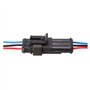 SPAKAMTZTK 10 x Ensemble de 3 Broches Voiture imperméable électrique Connecteur Automatique mâle Connecteur Femelle Prise Faisce