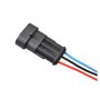 SPAKAMTZTK 10 x Ensemble de 3 Broches Voiture imperméable électrique Connecteur Automatique mâle Connecteur Femelle Prise Faisce