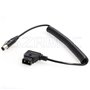 SZRMCC TVLogic VFM Monitor Alphatron EVF Câble d'alimentation enroulé D-Tap 2 Broches mâle vers Mini XLR 4 Broches Femelle
