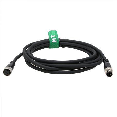 HangTon Câble blindé M12 A 5 broches mâle vers 5 broches femelle Actionneur de signal pour contrôle industriel
