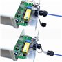 PENGLIN 2PCS panneau monté RJ45 connecteur étanche Cat5/5e/6 ethernet LAN coupleur de câble avec couvercle étanche/anti-poussièr