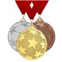 Larius Lot de 3 médailles gagnantes - Médailles en métal pour sports et compétitions