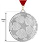Larius Lot de 3 médailles gagnantes - Médailles en métal pour sports et compétitions, football 1, 2, 3 places