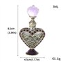 petite bouteille de parfum en strass en for