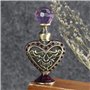 Bouteille de parfum, bouteille de vaporisateur Bouteille de parfum vintage portable, petite bouteille de parfum en strass en for