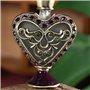 Bouteille de parfum, bouteille de vaporisateur Bouteille de parfum vintage portable, petite bouteille de parfum en strass en for