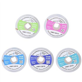 5 pièces mèche à souder Fil à dessouder Tresse Soudure résistance à l'oxydation résistance à la Corrosion dissolvant Ventouse po