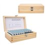 50pcs jauge de Broche, 0.5-0.99mm Jeu de jauge de Broche de Prise 0.001mm tolérance de roulement Outil de précision en Acier pou