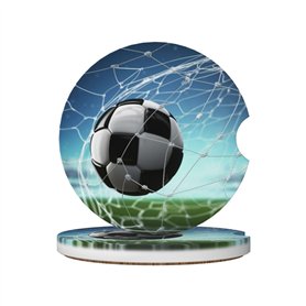 AMREWQYL Socle de football imprimé en céramique sous-verres absorbants accessoires de voiture mignons