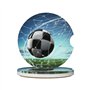 AMREWQYL Socle de football imprimé en céramique sous-verres absorbants accessoires de voiture mignons