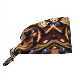Blueberry Pancakes Casquette de travail réglable avec bandeau élastique pour homme et femme