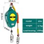 shengyi-10 m Antichute a Rappel Automatique,Harnais de Securite Anti Chute Professionnel pour Toiture et D’échafaudage,Ligne de 