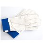 FAMLYJK Gants De Soudage, Gant en Cuir Résistant À La Chaleur pour Soudeur Tig/Griller/Barbecue/Four/Cheminée/Poêle À Bois (2 Pa