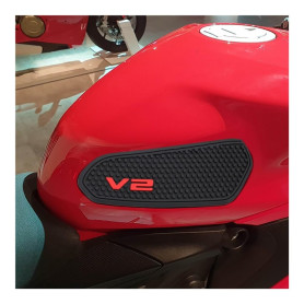 DUSHUO Moto Tampons Réservoir Autocollants Tampon Réservoir Carburant Latéral Décalque Tampon Traction Prise pour pour Street po