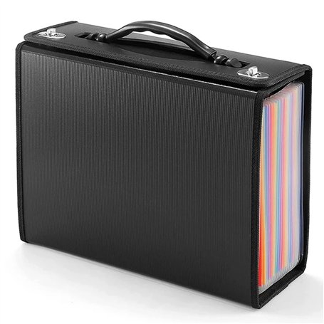 Trieur Extensible Accordéon Document Classeur extensible à 24 poches