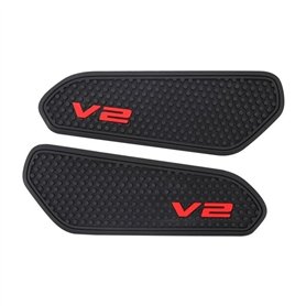MALIYAE Réservoir Tankpad pour Street pour Fighter pour V2 Moto Tampons Réservoir Autocollants Tampon Réservoir Carburant Latéra