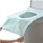 20PcsHousse Siège de Toilette Jetable Protection Cuvette de Toilette WC Jetable Imperméable Tapis de Toilette Antimicrobiens Sie