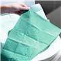 20PcsHousse Siège de Toilette Jetable Protection Cuvette de Toilette WC Jetable Imperméable Tapis de Toilette Antimicrobiens Sie