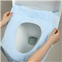 20PcsHousse Siège de Toilette Jetable Protection Cuvette de Toilette WC Jetable Imperméable Tapis de Toilette Antimicrobiens Sie