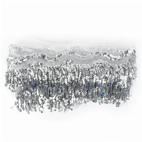 L6NqIAG Ruban d'habillage en Dentelle à Franges et Franges à Paillettes