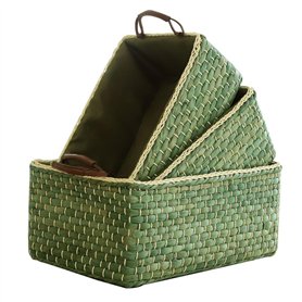 TUKRPQMRI 2023 de Panier de Rangement tissé en Peau de maïs