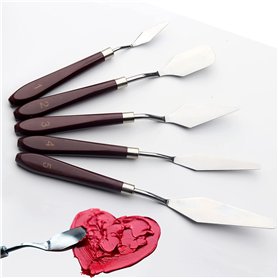 Ensemble de 5 couteaux à palette for peinture à l'huile