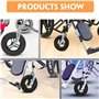 Roues avant de fauteuil roulant, roues de remplacement de fauteuil roulant de 10 x 2 pouces, roue de remplacement de fauteuil ro
