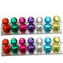 Hotaden 10pcs Magnétique Punaises Néodyme Noticeboard Quille Pin Aimants Whiteboard Couleur Aléatoire