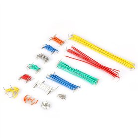 140 Pièces cavalier cavalier câble rigide Breadboard Embase expérimentale pour Arduino [Classe d'efficacité énergétique A]