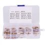 Rondelles Plates, 180pcs M2/M2.5/M3/M4/M5/M6/M8/M10 Kit de rondelles Plates en Laiton Assorties avec boîte