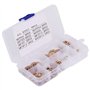 Rondelles Plates, 180pcs M2/M2.5/M3/M4/M5/M6/M8/M10 Kit de rondelles Plates en Laiton Assorties avec boîte